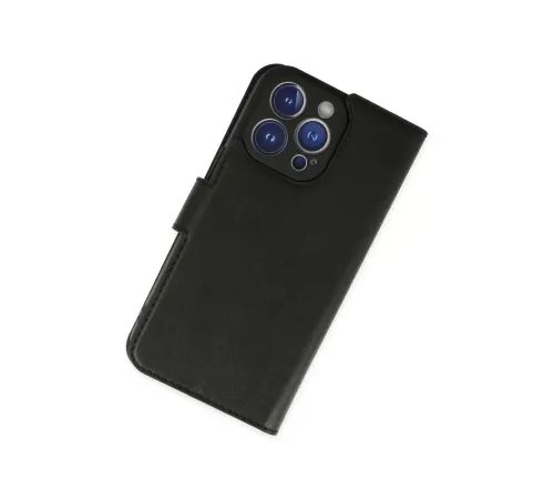 Apple iPhone 14 Pro Kılıf Trend S Plus Kapaklı Kılıf - Siyah