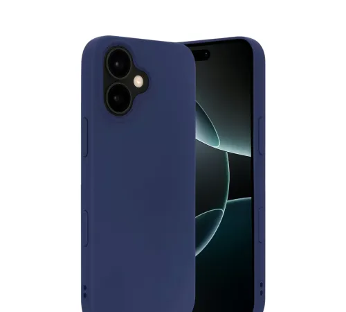 Apple iPhone 17 Nano içi Kadife Silikon - Lacivert
