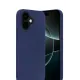 Apple iPhone 17 Nano içi Kadife Silikon - Lacivert