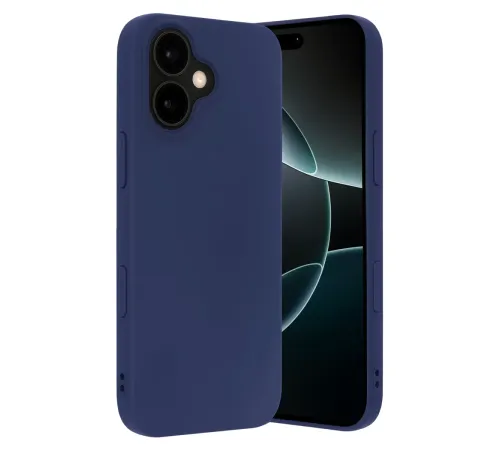 Apple iPhone 17 Nano içi Kadife Silikon - Lacivert