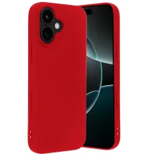 Apple iPhone 17 Nano içi Kadife Silikon - Kırmızı