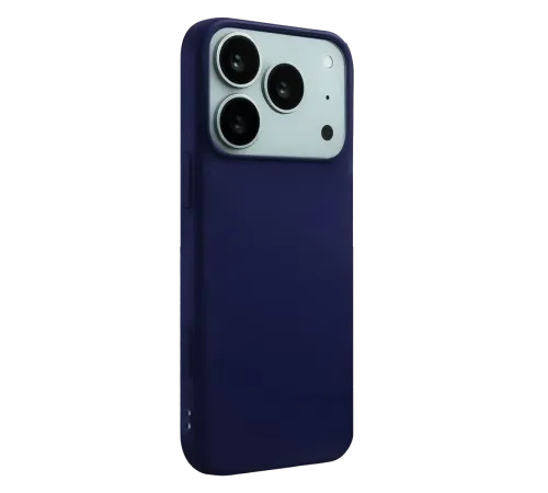Apple iPhone 17 Pro Nano içi Kadife Silikon - Lacivert