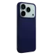 Apple iPhone 17 Pro Nano içi Kadife Silikon - Lacivert