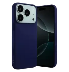 Apple iPhone 17 Pro Nano içi Kadife Silikon - Lacivert