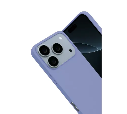 Apple iPhone 17 Pro Nano içi Kadife Silikon - Lila