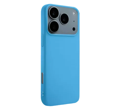 Apple iPhone 17 Pro Nano içi Kadife Silikon - Mavi