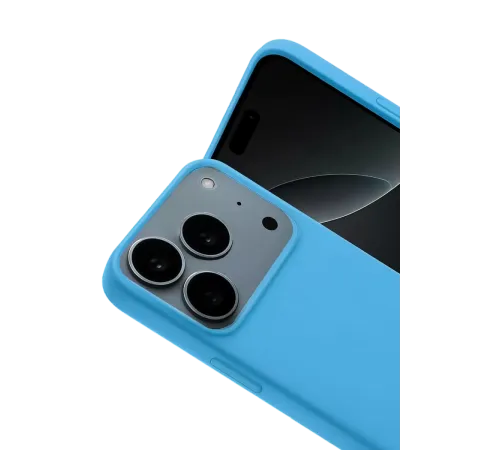 Apple iPhone 17 Pro Nano içi Kadife Silikon - Mavi