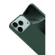 Apple iPhone 17 Pro Nano içi Kadife Silikon - Koyu Yeşil
