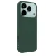 Apple iPhone 17 Pro Nano içi Kadife Silikon - Koyu Yeşil