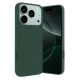 Apple iPhone 17 Pro Nano içi Kadife Silikon - Koyu Yeşil