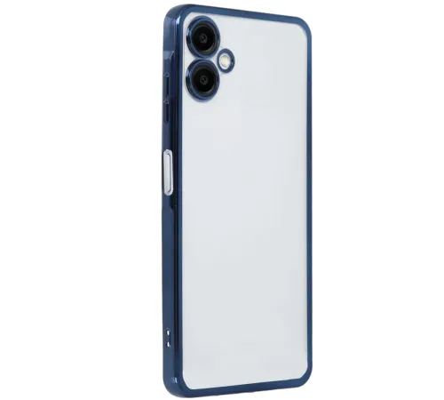 Samsung Galaxy A06 Kılıf Lensli Silikon - Lacivert