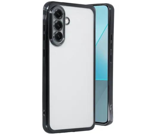 Samsung Galaxy A56 Kılıf Lensli Silikon - Siyah