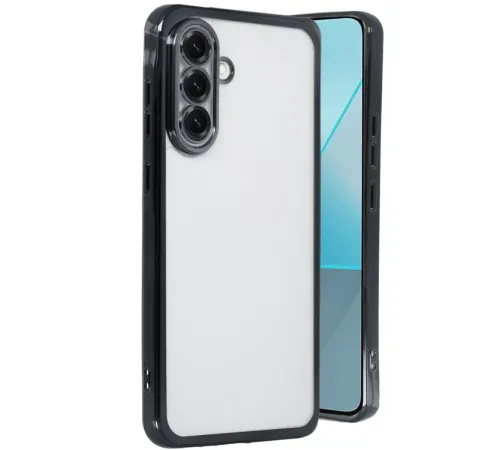 Samsung Galaxy A56 Kılıf Lensli Silikon - Siyah