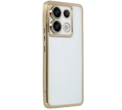 Xiaomi Redmi Note 13 Pro 4G Kılıf Lensli Silikon - Gold