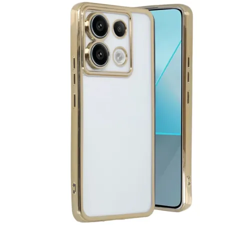 Xiaomi Redmi Note 13 Pro 4G Kılıf Lensli Silikon - Gold