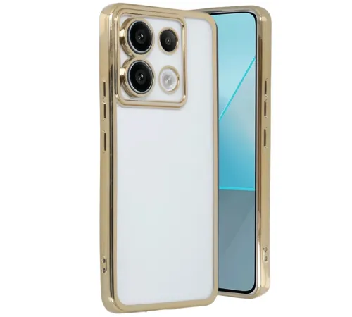 Xiaomi Redmi Note 13 Pro 5G Kılıf Lensli Silikon - Gold