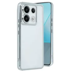 Xiaomi Redmi Note 13 Pro 5G Kılıf Lensli Silikon - Gümüş