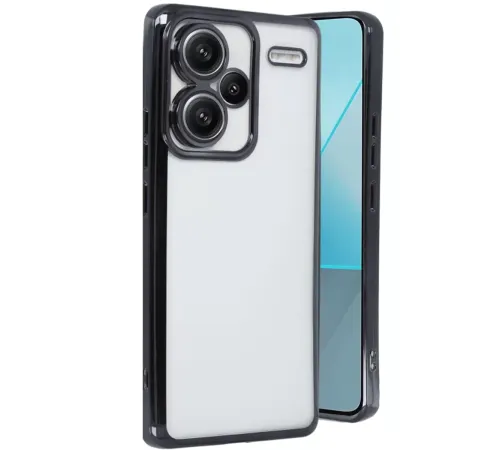 Xiaomi Redmi Note 13 Pro Plus Kılıf Lensli Silikon - Siyah