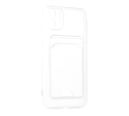 Apple iPhone 11 Kılıf Kart Şeffaf Silikon - Şeffaf