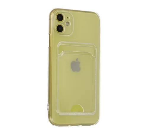 Apple iPhone 11 Kılıf Kart Şeffaf Silikon - Şeffaf