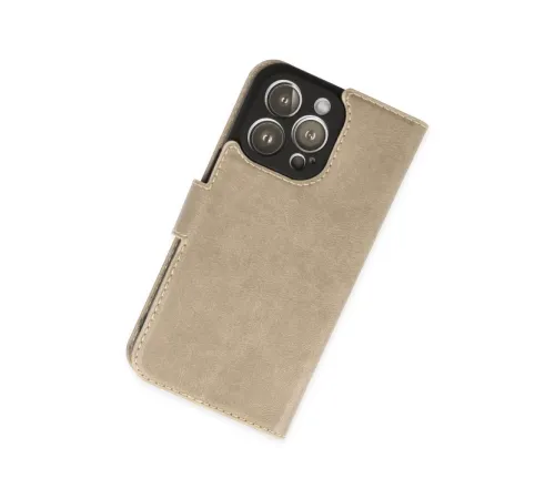 Apple iPhone 14 Pro Max Kılıf Trend S Plus Kapaklı Kılıf - Gold