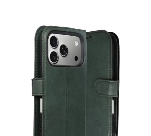 Apple iPhone 17 Pro Trend S Plus Kapaklı Kılıf - Yeşil