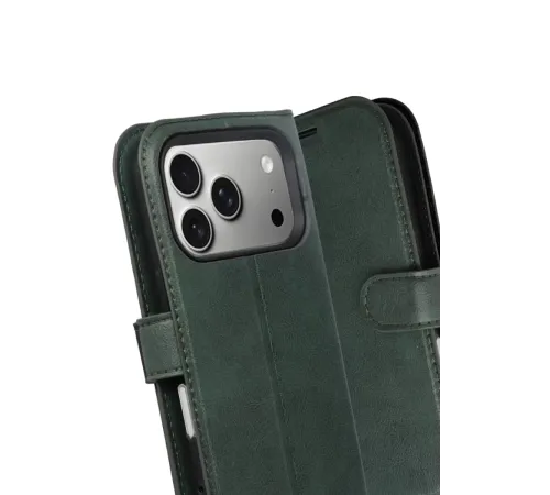 Apple iPhone 17 Pro Trend S Plus Kapaklı Kılıf - Yeşil