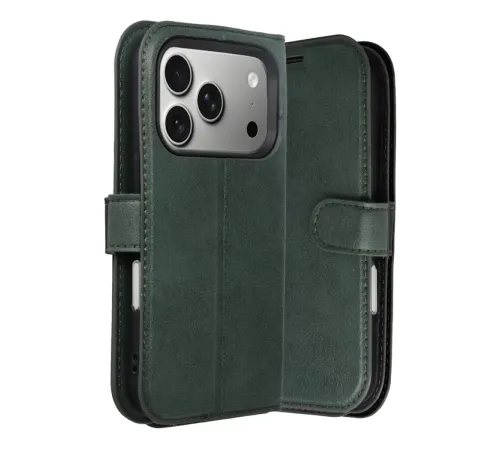Apple iPhone 17 Pro Trend S Plus Kapaklı Kılıf - Yeşil