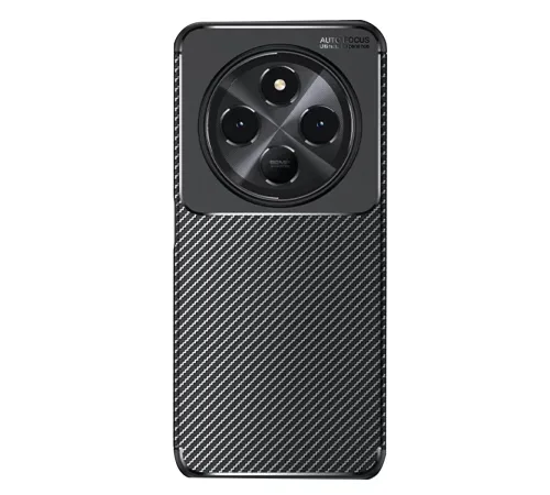 Xiaomi Redmi 14C Kılıf Auto Focus Karbon Kapak - Siyah