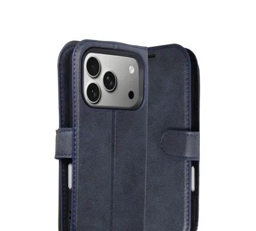 Apple iPhone 17 Pro Trend S Plus Kapaklı Kılıf - Lacivert