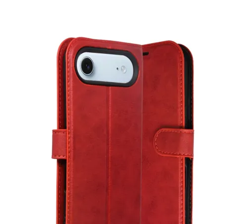 Apple iPhone 17 Air Trend S Plus Kapaklı Kılıf - Kırmızı