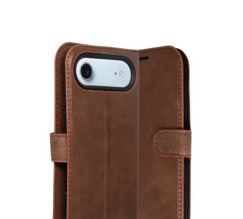Apple iPhone 17 Air Trend S Plus Kapaklı Kılıf - Taba