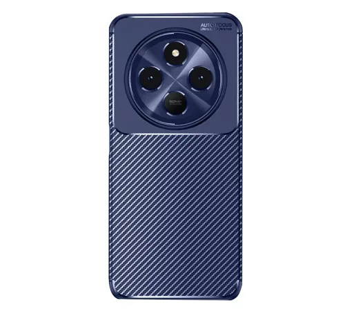 Xiaomi Redmi 14C Kılıf Auto Focus Karbon Kapak - Lacivert