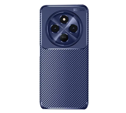 Xiaomi Redmi 14C Kılıf Auto Focus Karbon Kapak - Lacivert