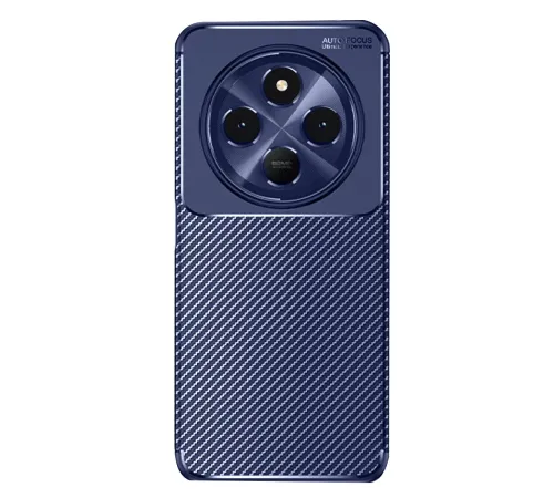 Xiaomi Redmi 14C Kılıf Auto Focus Karbon Kapak - Lacivert