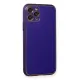 Apple iPhone 11 Pro Kılıf Coco Deri Silikon Kapak - Mor