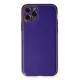 Apple iPhone 11 Pro Kılıf Coco Deri Silikon Kapak - Mor