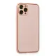 Apple iPhone 11 Pro Kılıf Coco Deri Silikon Kapak - Pembe