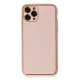 Apple iPhone 11 Pro Kılıf Coco Deri Silikon Kapak - Pembe
