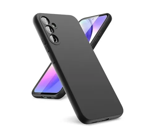 Samsung Galaxy A24 4G Kılıf First Silikon - Siyah