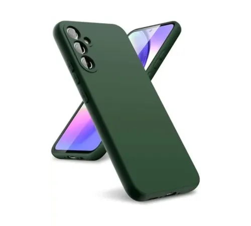 Samsung Galaxy A24 4G Kılıf First Silikon - Koyu Yeşil