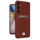 Samsung Galaxy S24 FE Kılıf Kelvin Kartvizitli Silikon - Bordo