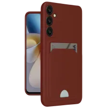 Samsung Galaxy A16 5G Kılıf Kelvin Kartvizitli Silikon - Bordo