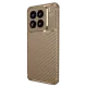 Xiaomi Mi 15 Pro Kılıf Auto Focus Karbon Kapak - Kahverengi