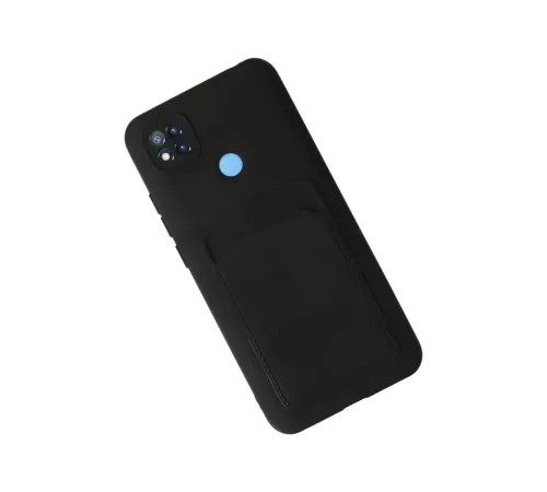 Xiaomi Redmi 9C Kılıf Kelvin Kartvizitli Silikon - Siyah