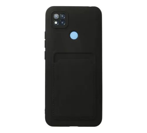 Xiaomi Redmi 9C Kılıf Kelvin Kartvizitli Silikon - Siyah
