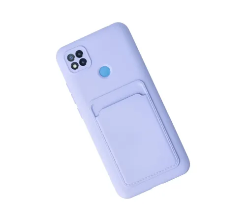Xiaomi Redmi 9C Kılıf Kelvin Kartvizitli Silikon - Lila