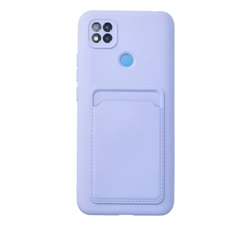 Xiaomi Redmi 9C Kılıf Kelvin Kartvizitli Silikon - Lila