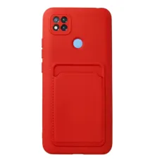 Xiaomi Redmi 9C Kılıf Kelvin Kartvizitli Silikon - Kırmızı