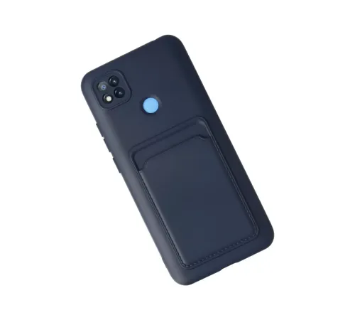 Xiaomi Redmi 9C Kılıf Kelvin Kartvizitli Silikon - Lacivert